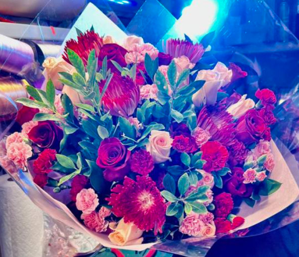 Red and Greens Bouquet